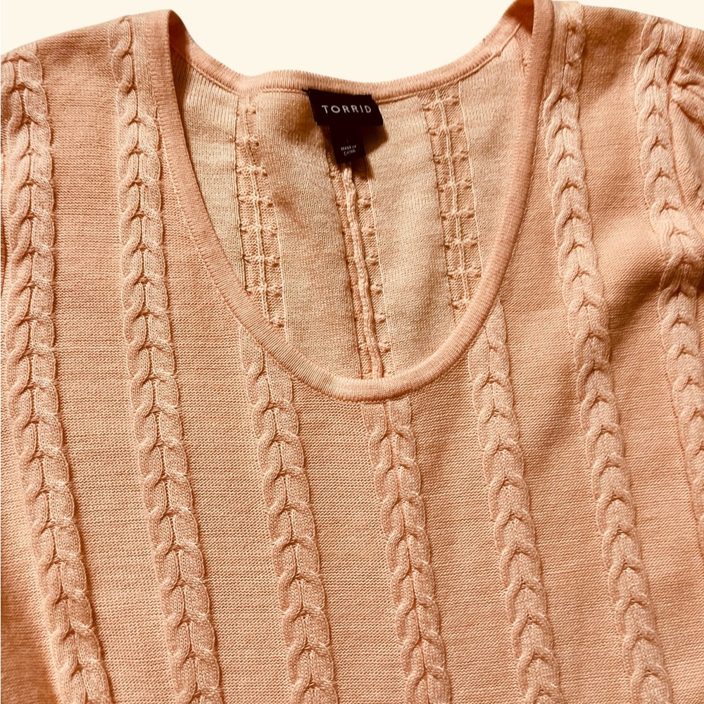 💙Torrid Peach Knit Dress - Picture 3 of 5